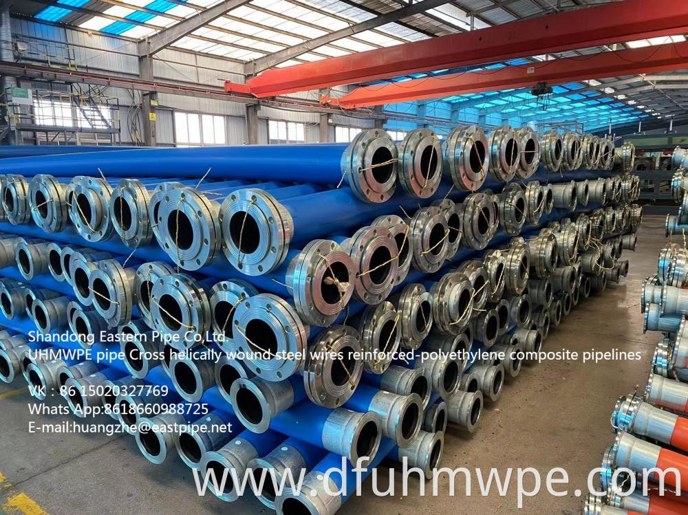 Cross Helically Wound Steel Wires Reinforced Polyethylene Composite Pipe